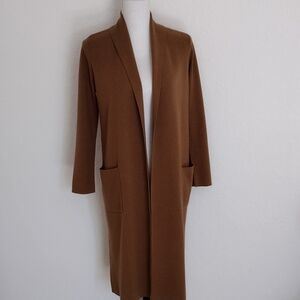 - J . JILL-  LINE OPEN FRONT  WOMEN'S CARDIGAN SIZE : XS